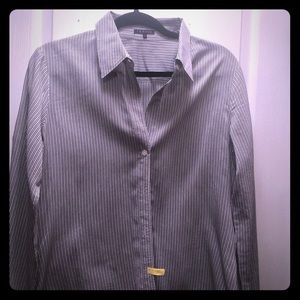 Black & White fine stripe button up shirt